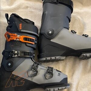 K2 Recon Men's Ski Boots - Gray and Orange